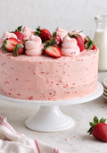 Strawberry Cake — 8 × 8 Pan